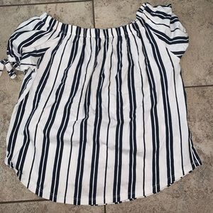 Cute off the shoulder shirt!